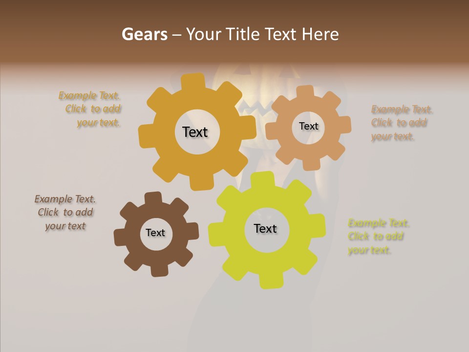 Strange Ghost Lady PowerPoint Template