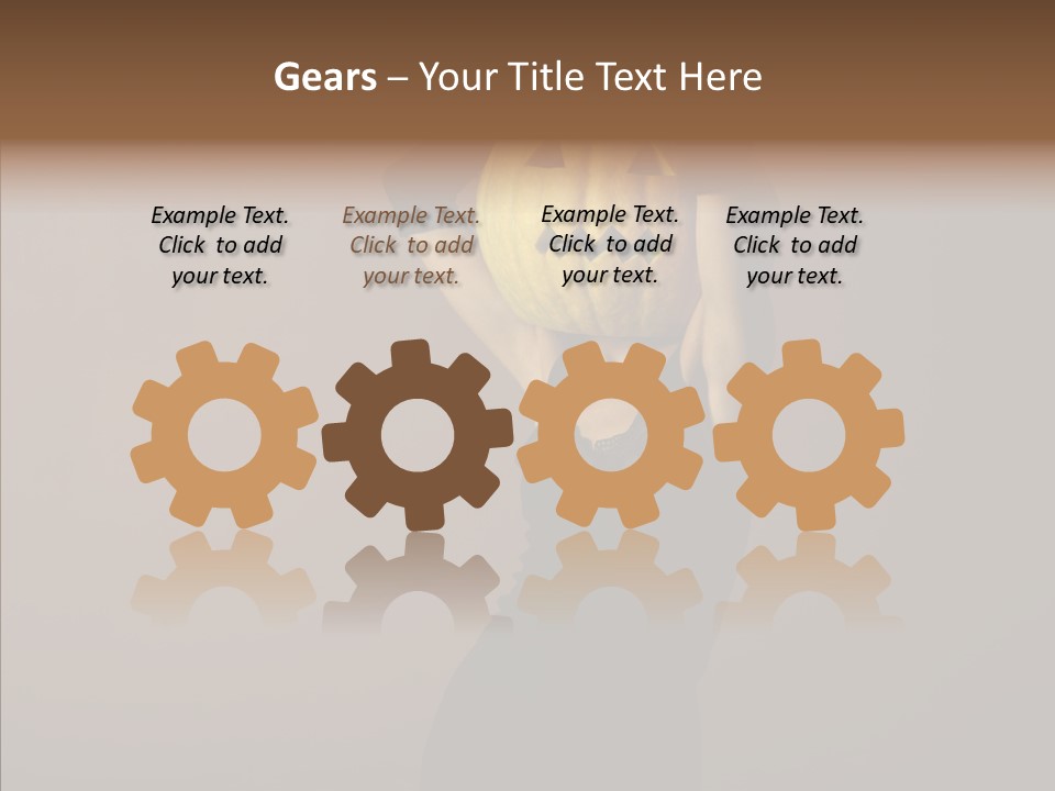 Strange Ghost Lady PowerPoint Template