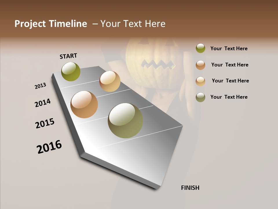 Strange Ghost Lady PowerPoint Template
