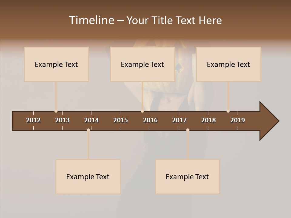 Strange Ghost Lady PowerPoint Template