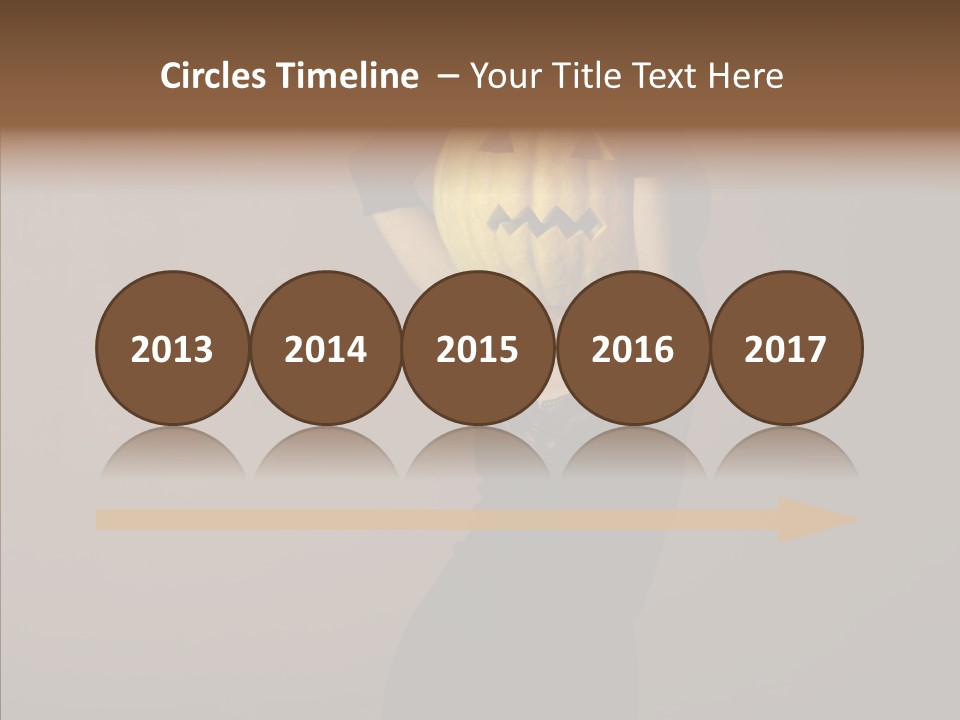 Strange Ghost Lady PowerPoint Template