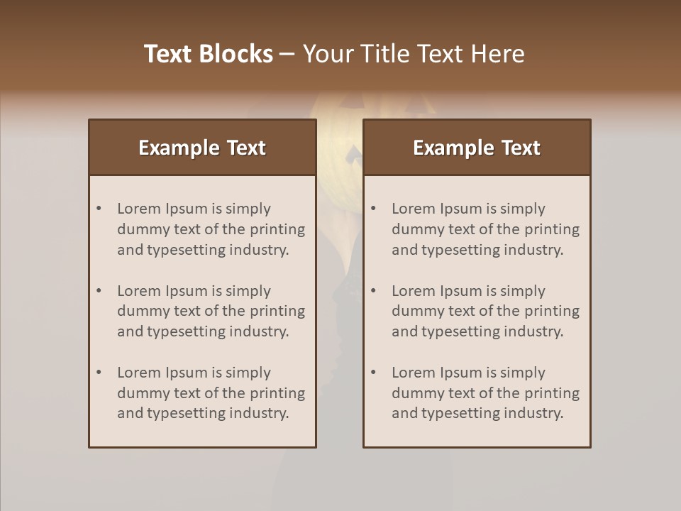 Strange Ghost Lady PowerPoint Template