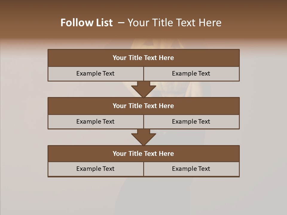 Strange Ghost Lady PowerPoint Template