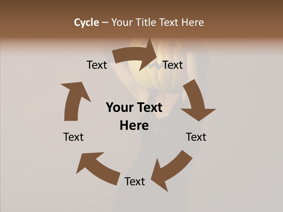 Strange Ghost Lady PowerPoint Template