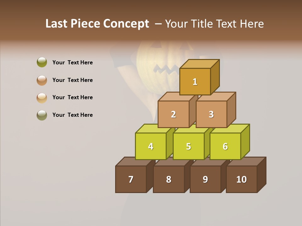 Strange Ghost Lady PowerPoint Template