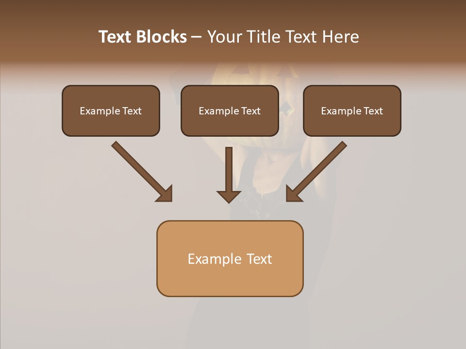 Strange Ghost Lady PowerPoint Template