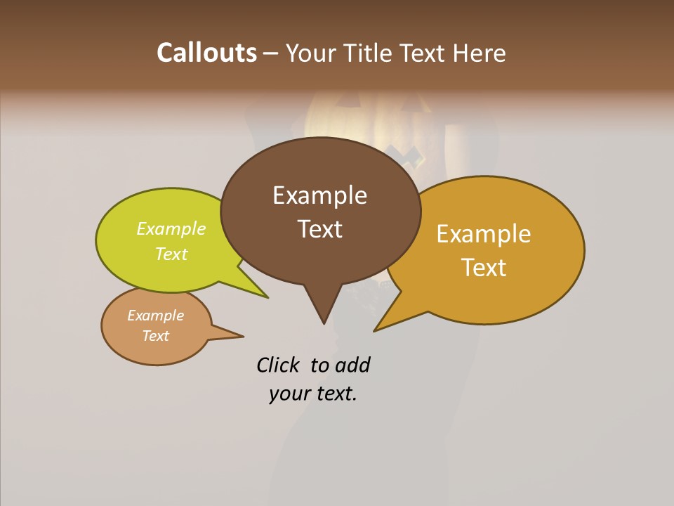 Strange Ghost Lady PowerPoint Template