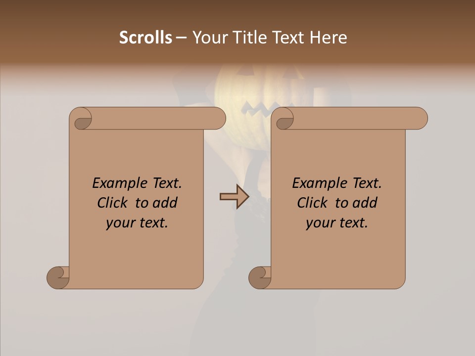 Strange Ghost Lady PowerPoint Template