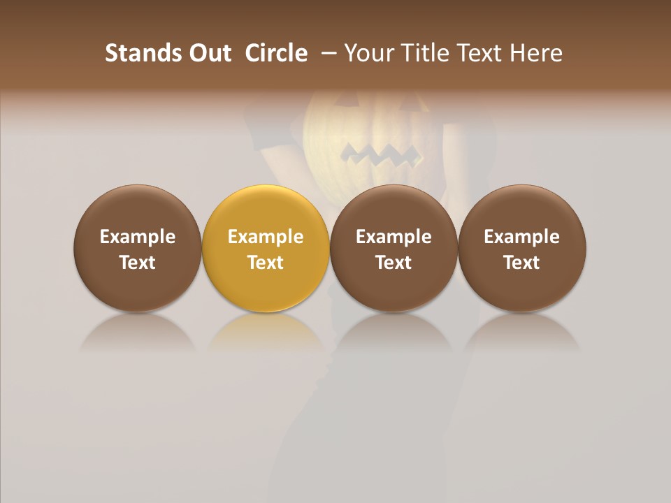 Strange Ghost Lady PowerPoint Template