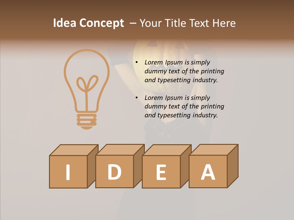 Strange Ghost Lady PowerPoint Template