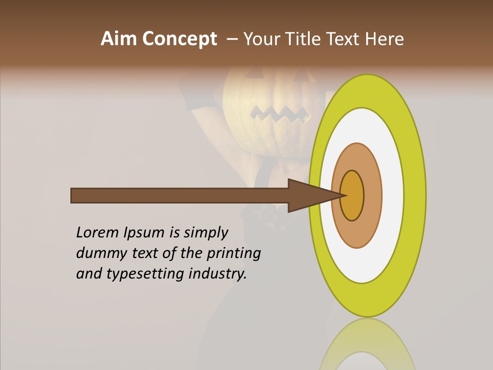 Strange Ghost Lady PowerPoint Template