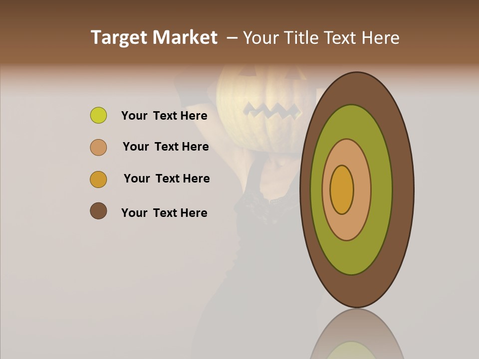 Strange Ghost Lady PowerPoint Template