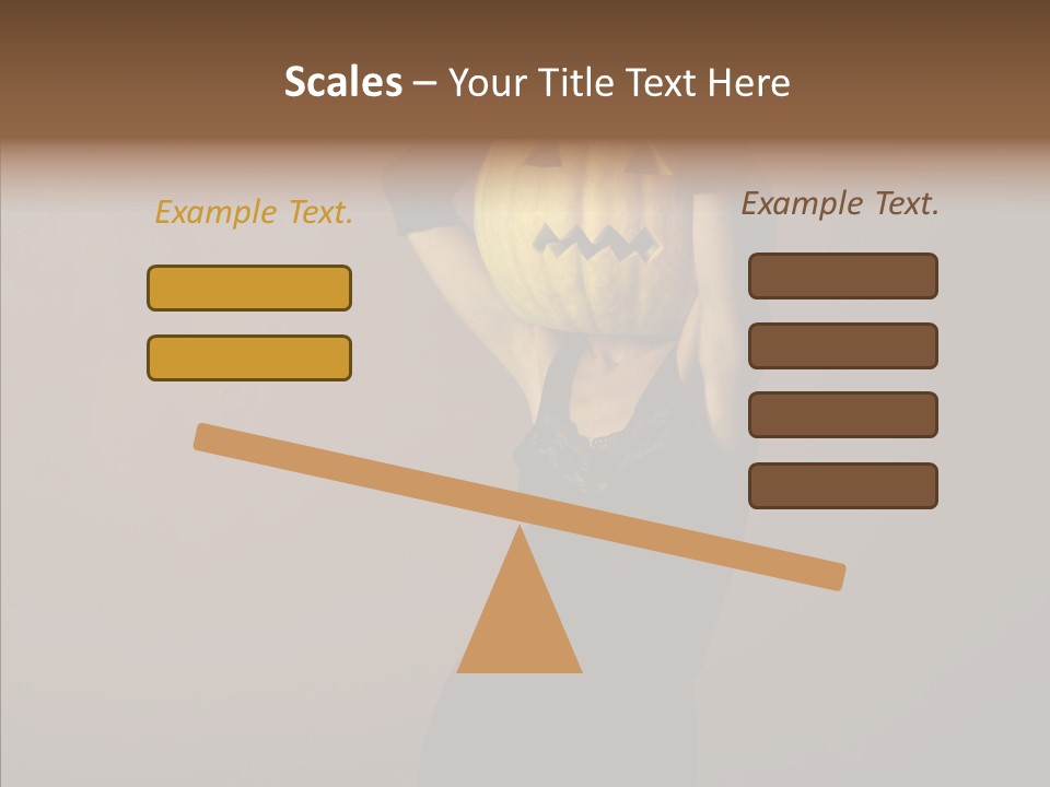 Strange Ghost Lady PowerPoint Template