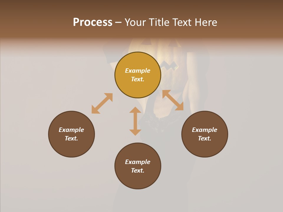 Strange Ghost Lady PowerPoint Template