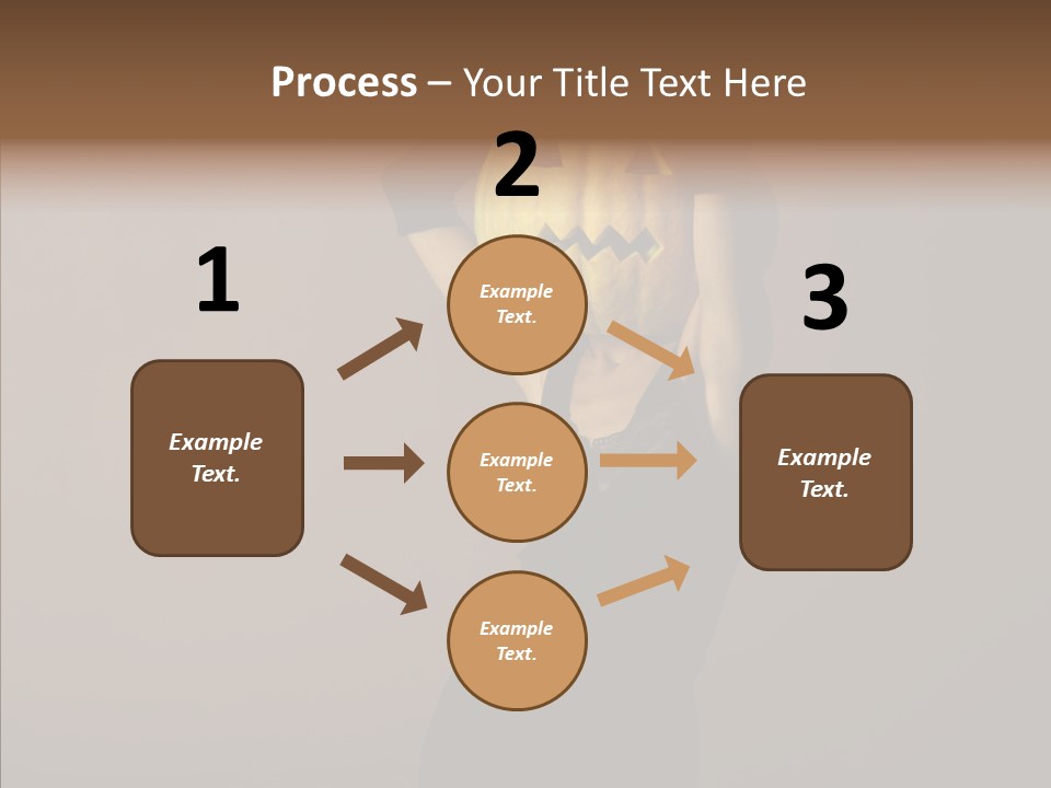 Strange Ghost Lady PowerPoint Template