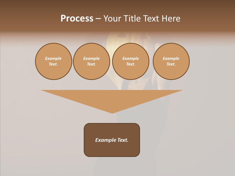 Strange Ghost Lady PowerPoint Template
