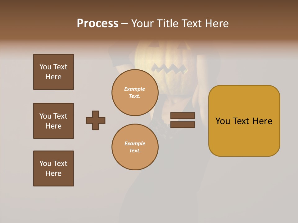 Strange Ghost Lady PowerPoint Template