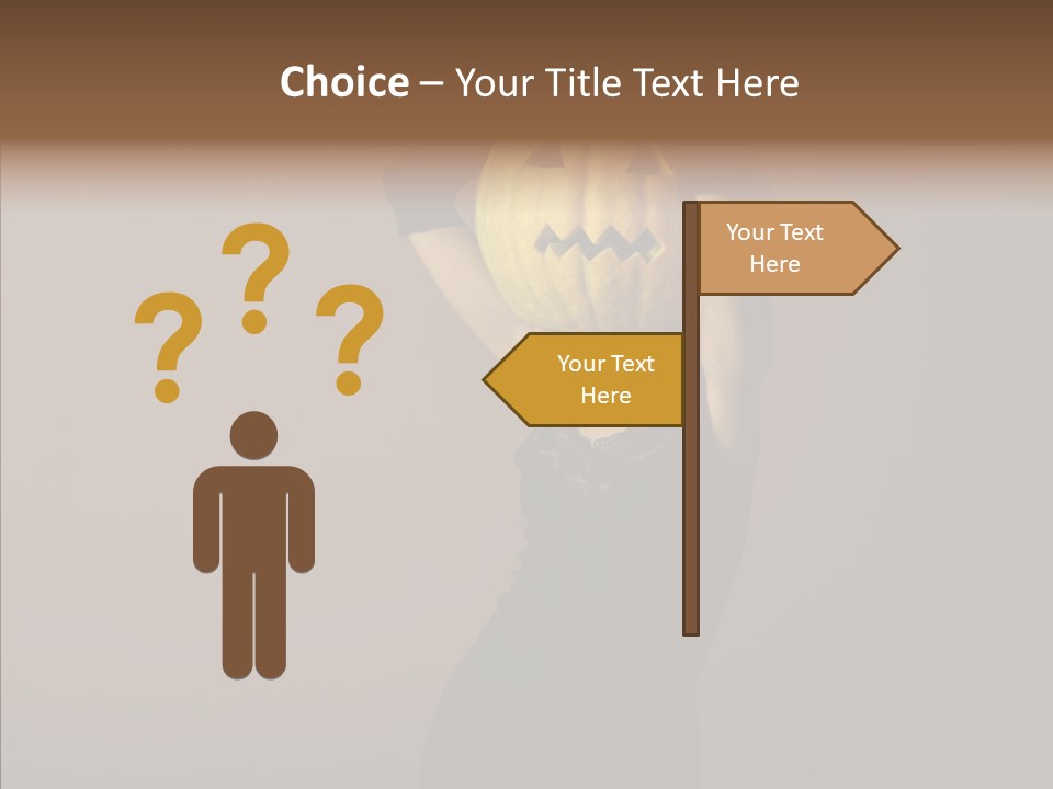 Strange Ghost Lady PowerPoint Template