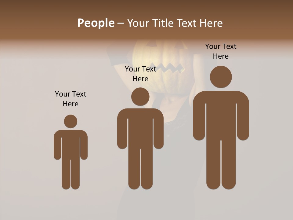 Strange Ghost Lady PowerPoint Template