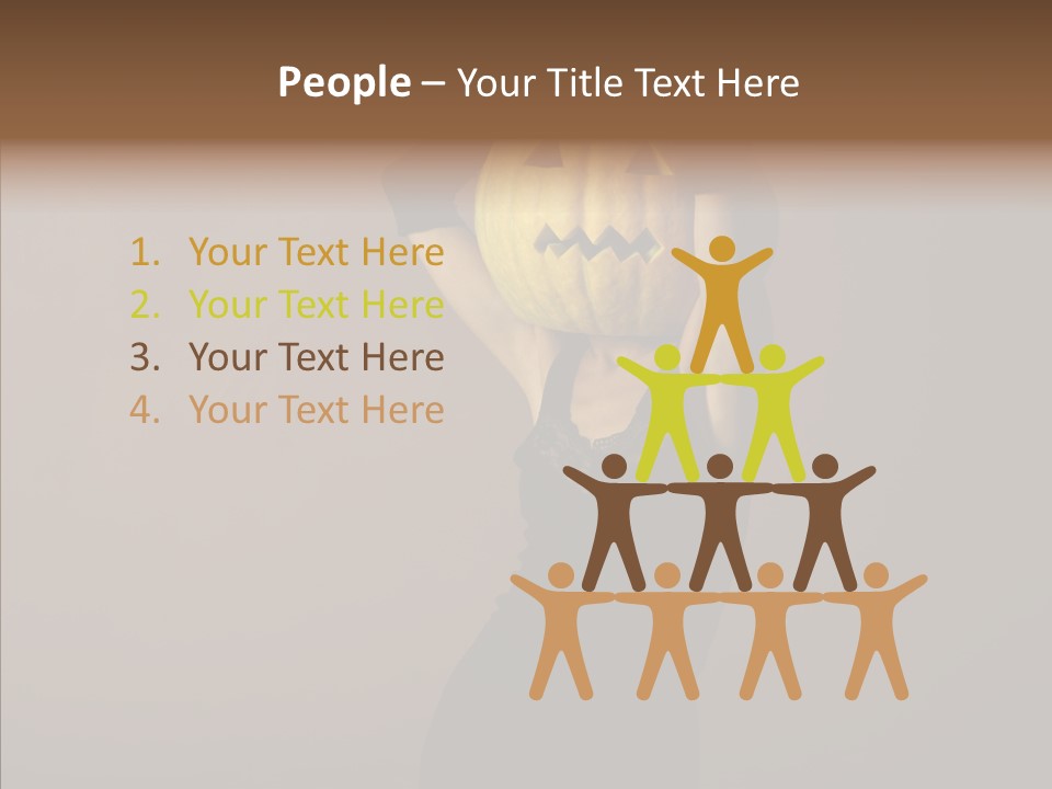 Strange Ghost Lady PowerPoint Template