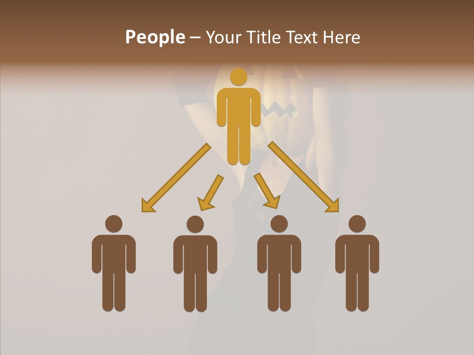 Strange Ghost Lady PowerPoint Template