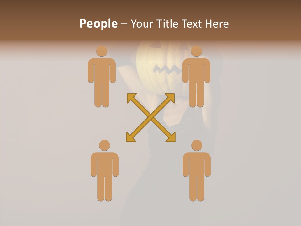 Strange Ghost Lady PowerPoint Template