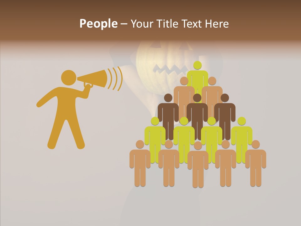 Strange Ghost Lady PowerPoint Template