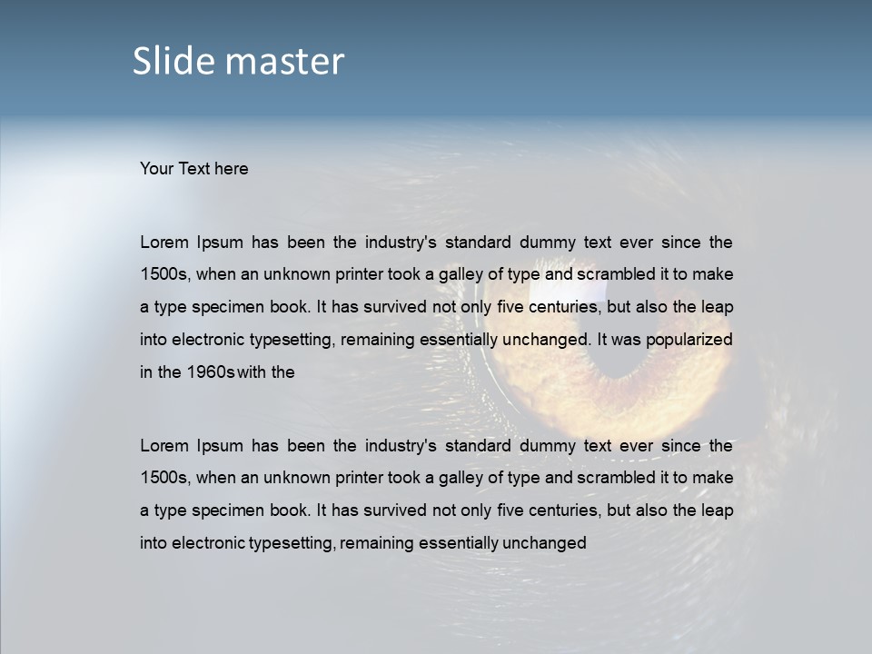 Peek Face Wildlife PowerPoint Template