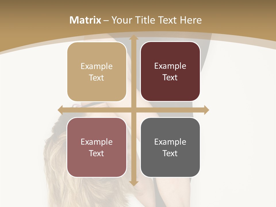 Full Length Bending Woman PowerPoint Template