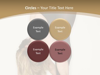 Full Length Bending Woman PowerPoint Template
