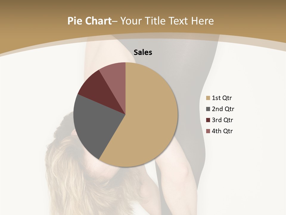 Full Length Bending Woman PowerPoint Template