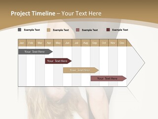 Full Length Bending Woman PowerPoint Template