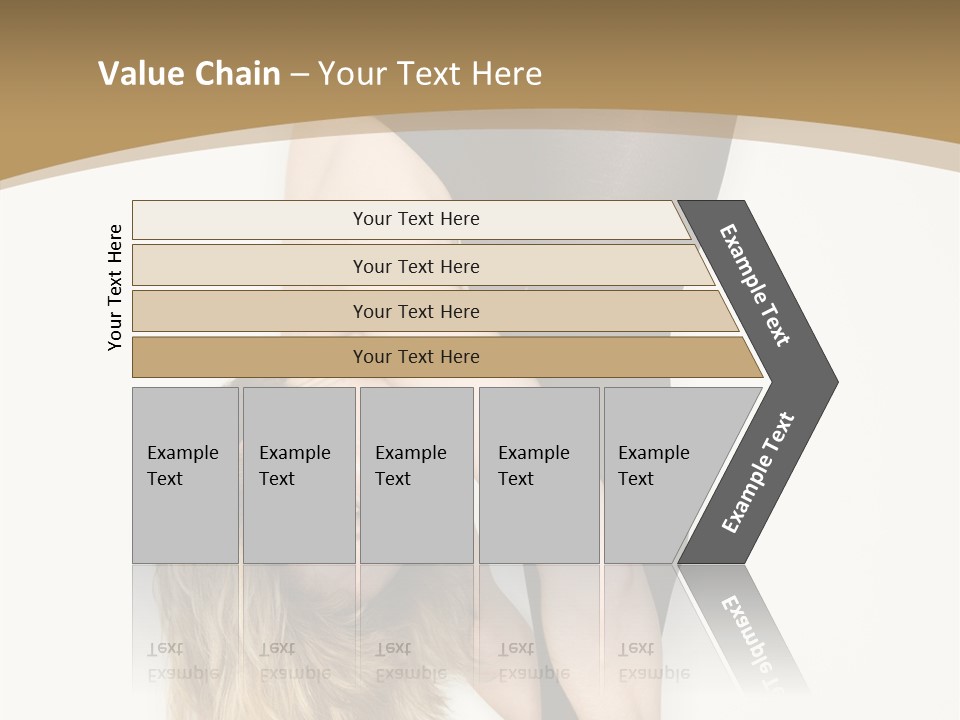 Full Length Bending Woman PowerPoint Template