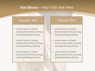Full Length Bending Woman PowerPoint Template