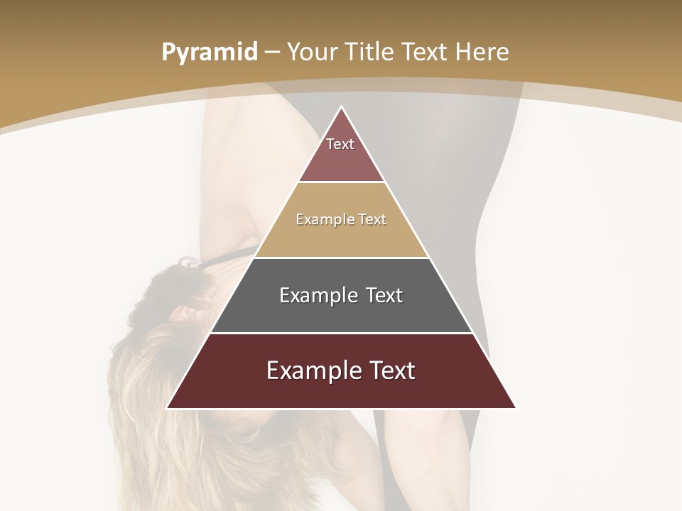 Full Length Bending Woman PowerPoint Template