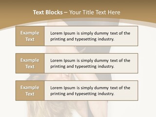 Full Length Bending Woman PowerPoint Template