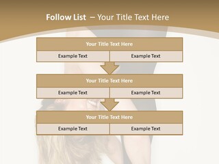 Full Length Bending Woman PowerPoint Template