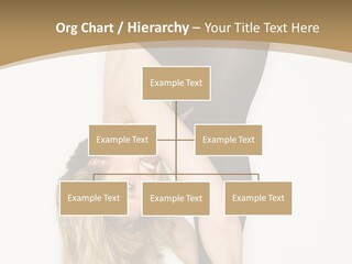 Full Length Bending Woman PowerPoint Template