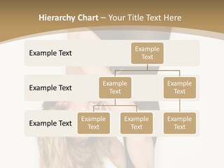 Full Length Bending Woman PowerPoint Template