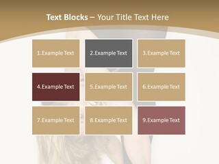 Full Length Bending Woman PowerPoint Template