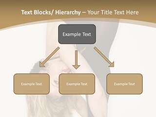 Full Length Bending Woman PowerPoint Template