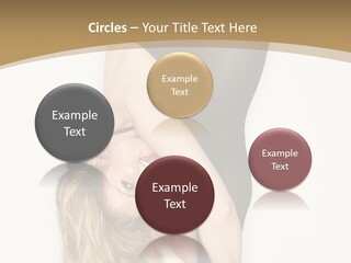 Full Length Bending Woman PowerPoint Template
