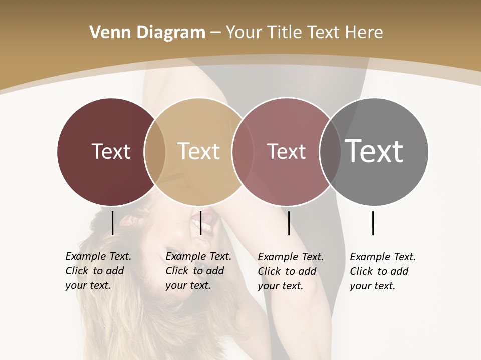 Full Length Bending Woman PowerPoint Template
