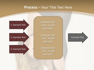 Full Length Bending Woman PowerPoint Template