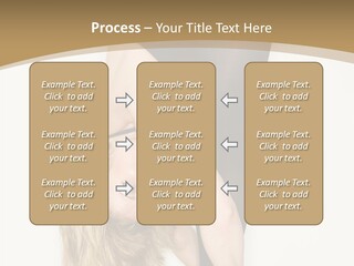 Full Length Bending Woman PowerPoint Template