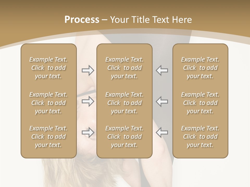 Full Length Bending Woman PowerPoint Template
