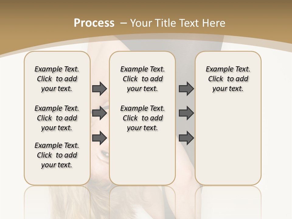 Full Length Bending Woman PowerPoint Template