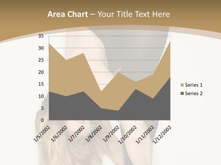 Full Length Bending Woman PowerPoint Template