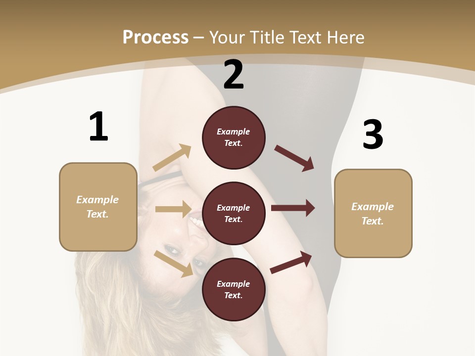 Full Length Bending Woman PowerPoint Template