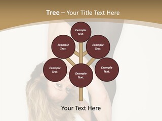 Full Length Bending Woman PowerPoint Template